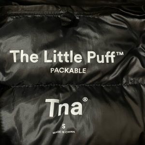 TNA black bubble jacket